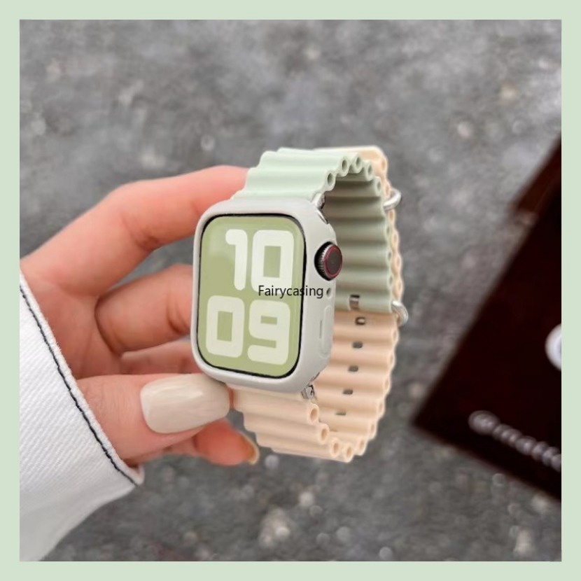 Dây Đeo Đồng Hồ Bằng Silicon Cho apple watch ultra 2 49mm series 9 8 7 6 5 4 3 2 1 49mm 45mm 44m 42mm 41mm 40mm 38mm