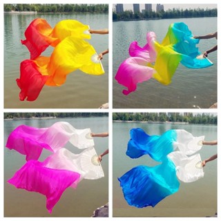 1 Cặp Quạt Tre Lụa Dài 1.8m Dùng Để Múa Bụng