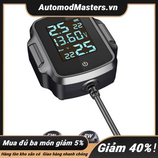 Hệ thống giám sát áp suất lốp xe máy tpms w / qc 3.0 usb sạc nhanh