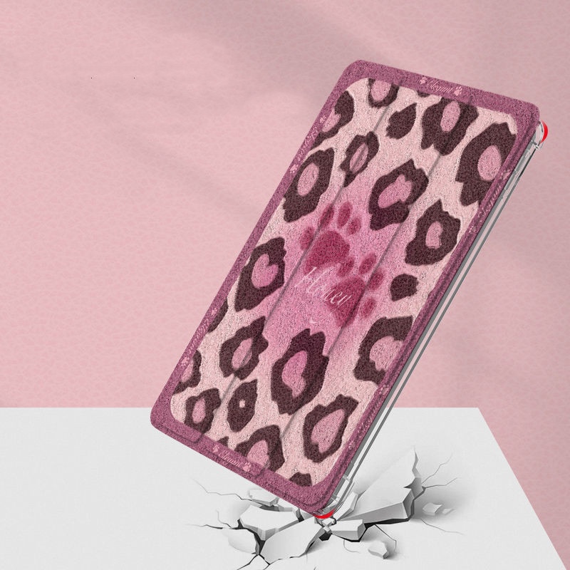 Ốp Máy Tính Bảng tpu Mềm Họa Tiết Da Báo Có Ngăn Đựng Bút Cho ipad gen10 7 / 8 / 9 pro11 "pro12.9" air4 air5 mini6