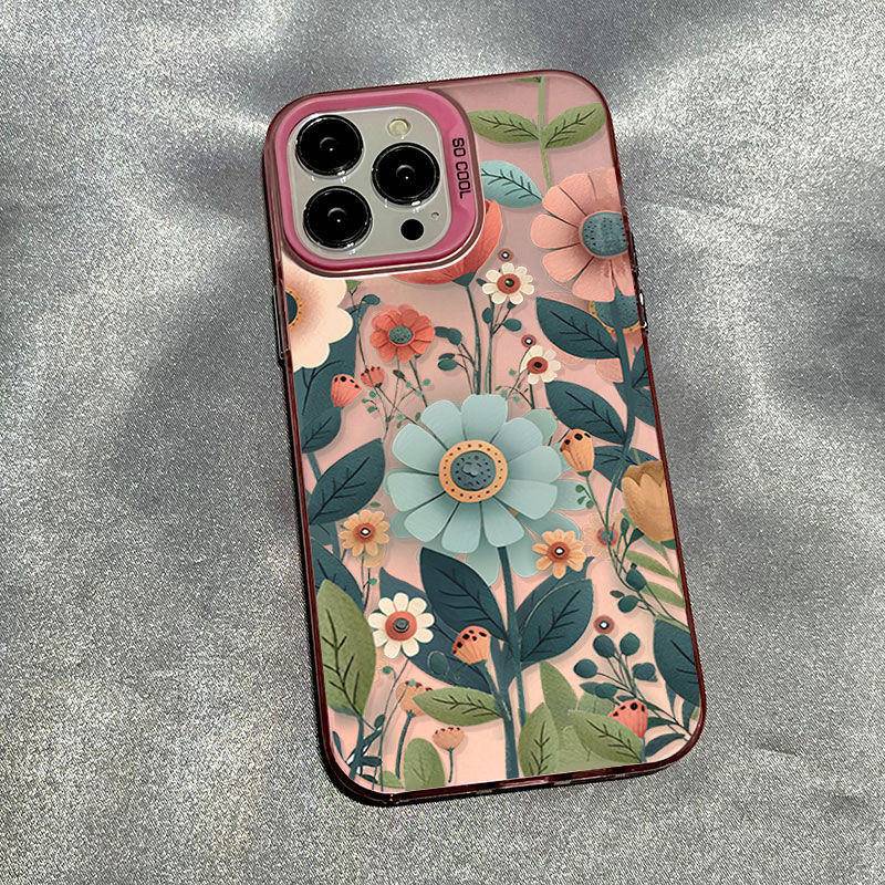Ốp Điện Thoại Hình Hoa Cho iphone 15 14 11 pro max x xr xs max 7 8 plus se 2020 12 pro max 12 mini 13 pro max
