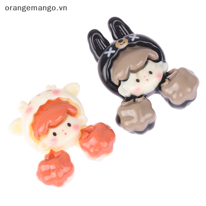 Orangemango Set 5 Kẹp Tóc Nhựa Hoạt Hình anime kuromi kawaii diy Trang Trí Điện Thoại Trẻ Em vn