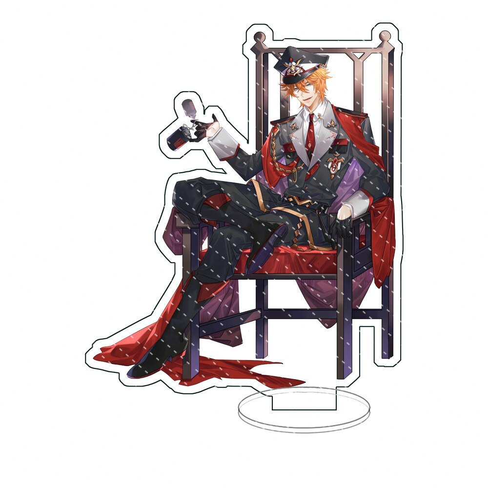 Mô hình Standee Anime Game Geshin Impact Figures Zhongli Xiao Wanderer Alhaitham tượng acrylic chibi mô hình trưng bày 1