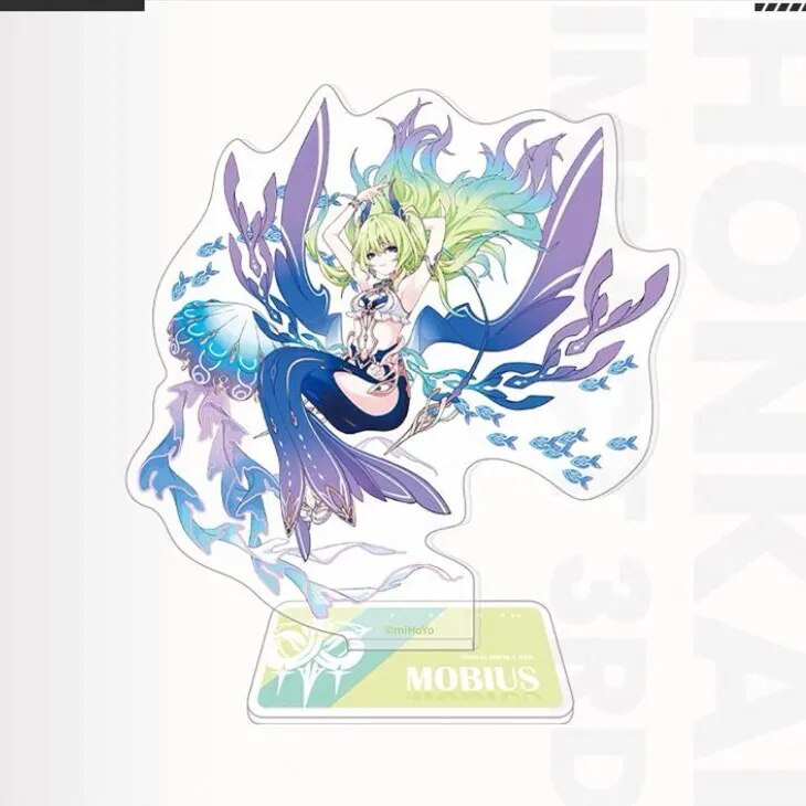 Mô hình Standee Honkai Impact 3 The Thirteen Flame Chasers Elysia Aponia Phụ kiện trang trí để bàn góc học tập