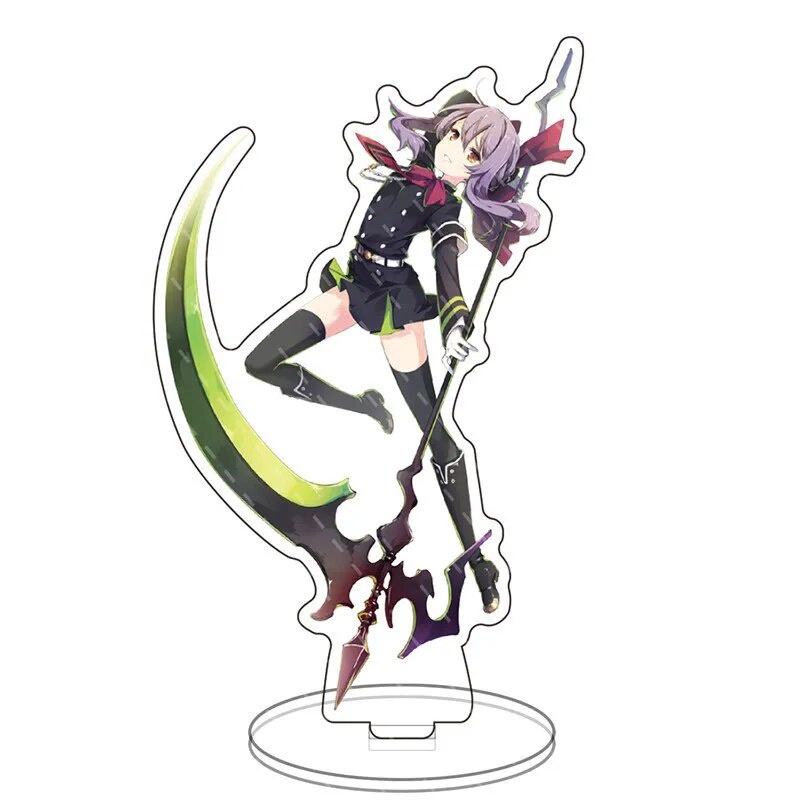 Mô hình Standee Seraph of The End Anime Mikaela Hyakuya Crowley Phụ kiện trang trí để bàn góc học tập