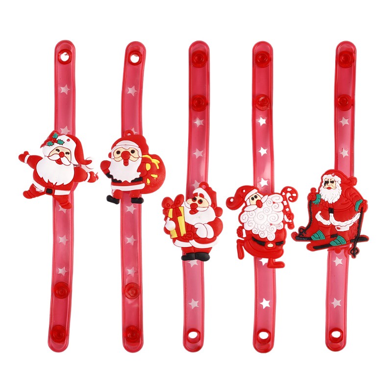 Vòng Tay Đèn led Phát Sáng Chủ Đề Giáng Sinh / Ông Già Noel Cho Bé