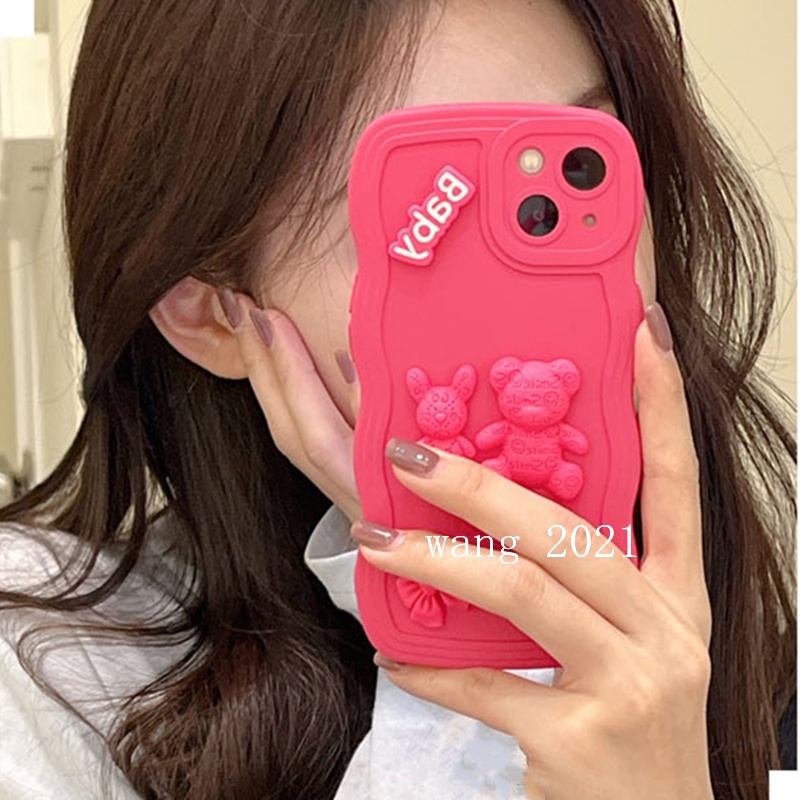 Ốp Điện Thoại Silicon Dẻo Mềm Hình Gấu 3d Đơn Giản Chất Lượng Cao Cho xiaomi 13t xiaomi 13t pro 5g xiaomi 13t pro 5g