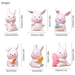 Mới 1 Tượng Thỏ Cà Rốt mini Trang Trí Tiểu Cảnh