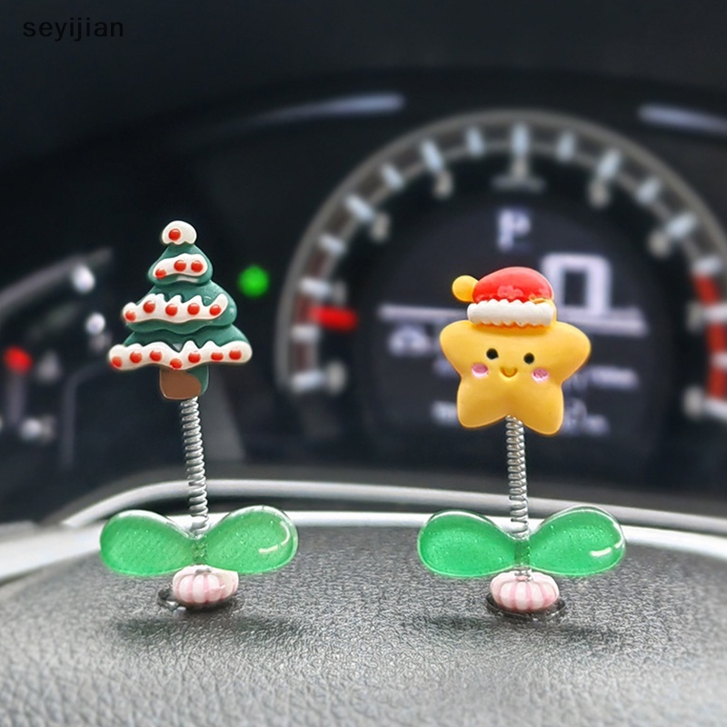 Tượng Ông Già Noel Lắc Đầu Trang Trí Bảng Điều Khiển Xe Hơi Quà Tặng Trang Trí