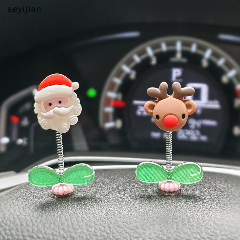 Tượng Ông Già Noel Lắc Đầu Trang Trí Bảng Điều Khiển Xe Hơi Quà Tặng Trang Trí