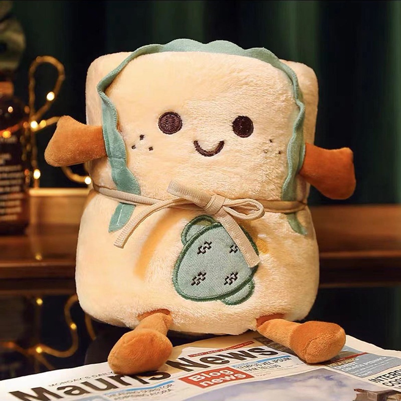 Chăn Nhỏ Vải flannel In Hoạt Hình Dễ Thương Dùng Trong Văn Phòng / Ngủ Trưa