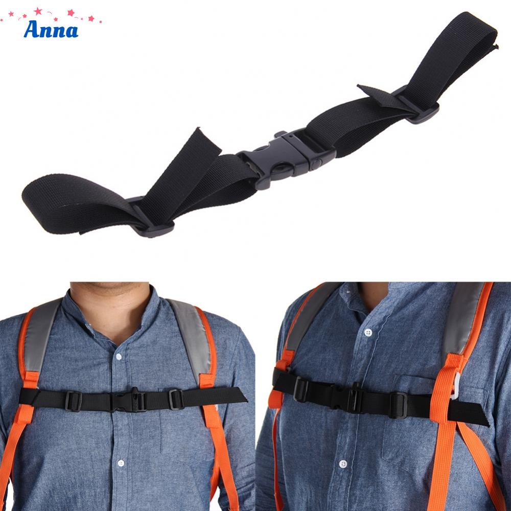【Anna】Backpack Webbing Adjustable Backpack Sack Bag Schoolbags Sternum Buckle