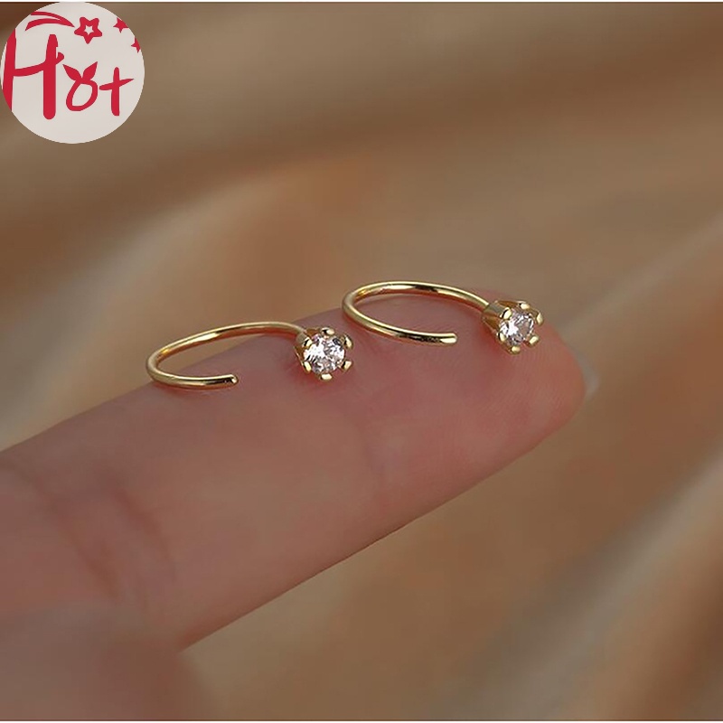 Jr 1 Đôi Bông Tai Pha Lê Thời Trang Hàn Quốc Dành Cho Nữ vn