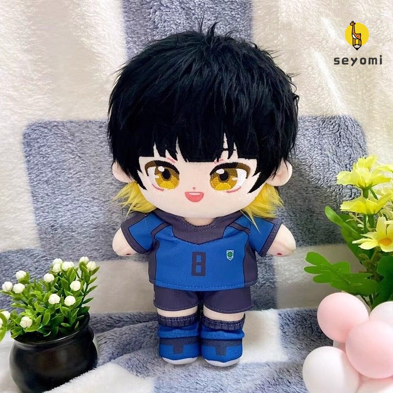 Búp Bê Nhồi Bông chigiri hyoma aniem 20cm Màu Xanh Dương Khóa bachira meguru Dễ Thương