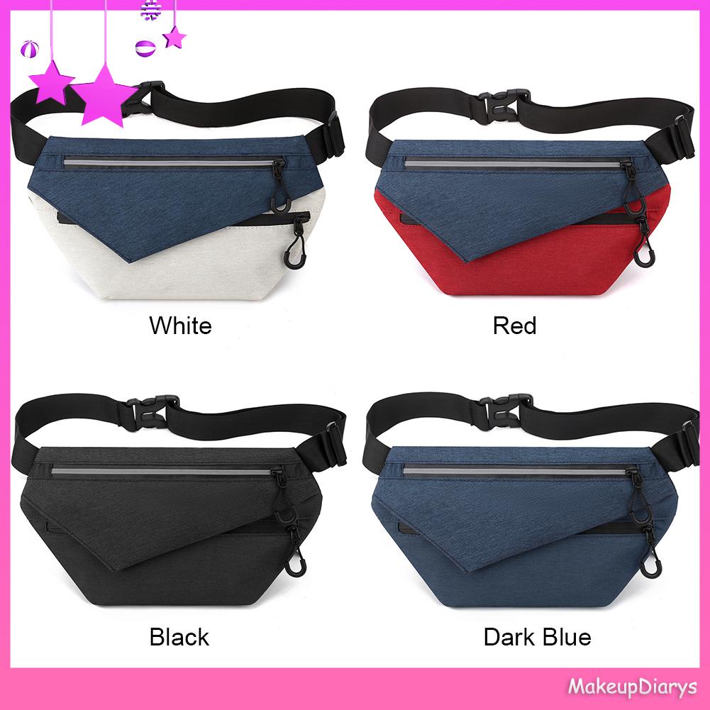 ★ Mỹ Phẩm Trang Điểm ★ Túi Đeo Chéo Ngực Bằng nylon Màu Tương Phản Phong Cách Thể Thao Thời Trang 2023 Cho Nam