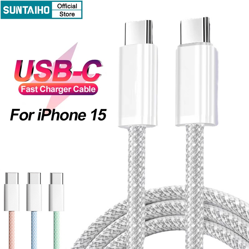 Suntaiho Dây Cáp Sạc Nhanh usb Loại c 20w Cho iphone 15 pro max 15 pro 15 puls ipad samsung xiaomi