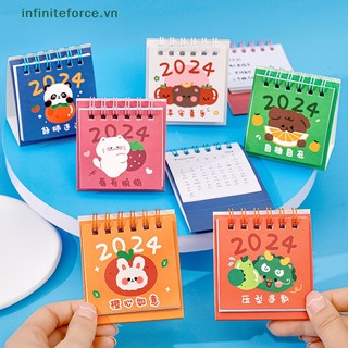 Lịch 2024 mini để bàn văn phòng / lập kế hoạch lịch để bàn dễ thương