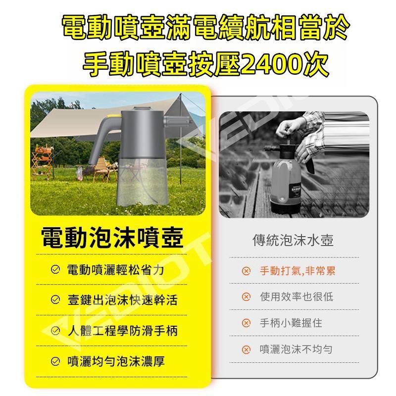 Vediot Bình Xịt Bọt Xà Phòng Rửa Xe Hơi Chạy Pin lithium Không Dây