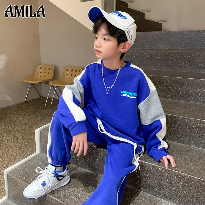 Amila Bộ Quần Áo Thể Thao Thời Trang Xuân Thu Cho Bé Trai
