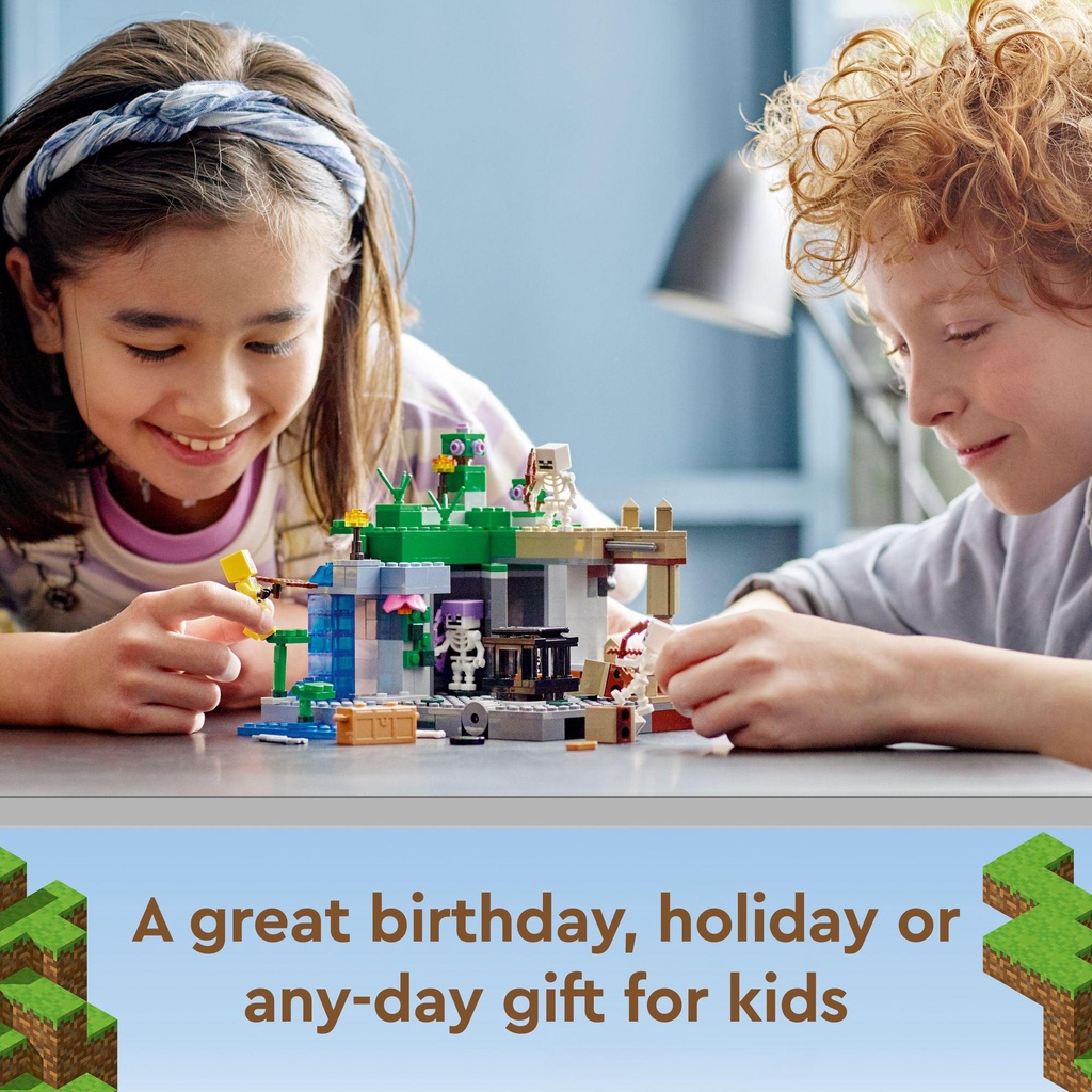 Xả hàng  LEGO Minecraft 21189 Hầm Ngục Skeleton  tặng kèm xe