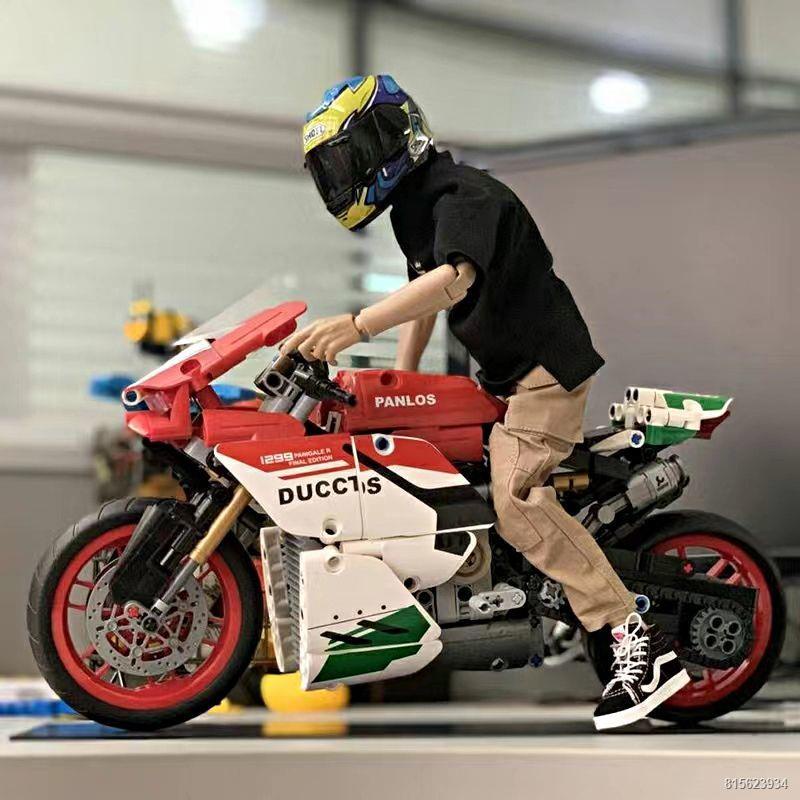 ▩✐Tương thích với mô hình lắp ráp khối xây dựng mô tô Kawasaki h2 mới của Lego Đồ