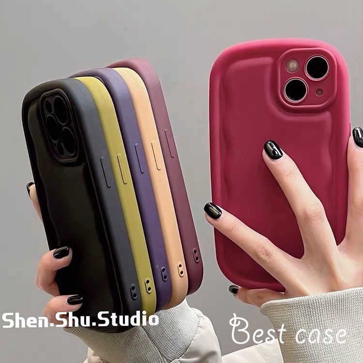 Ốp Điện Thoại Mềm Hình Elipse wave Cho iphone 15 14 13 12 11 pro max