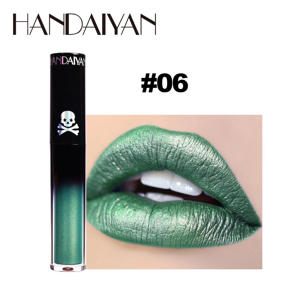 Son Bóng Dạng Lỏng Chống Nước Lâu Trôi Màu Đen / Xanh Lá / Đỏ / Tím / Xanh Dương / Nâu Dùng Làm Quà Tặng halloween