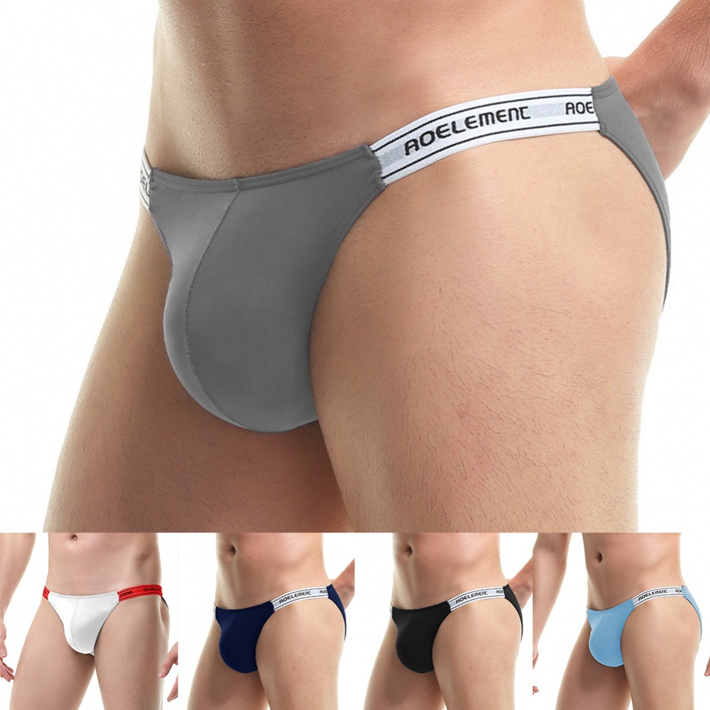 Quần Lót Lụa Thoáng Khí Lưng Thấp Có Túi Nâng Chữ u