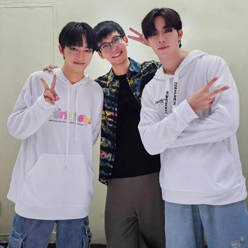 Áo hoodie unisex Mẫu 2023 zeenunew A another life Thời Trang Đường Phố