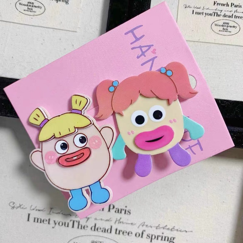 Kẹp Tóc Búp Bê Xấu Xí Dễ Thương Vui Nhộn Cho Bé Gái