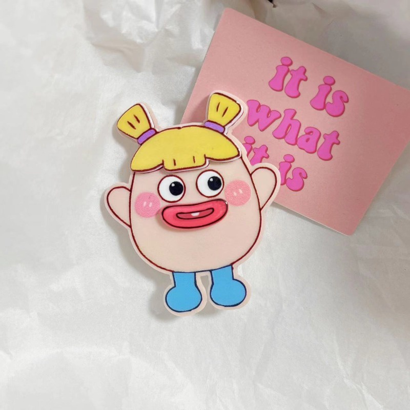 Kẹp Tóc Búp Bê Xấu Xí Dễ Thương Vui Nhộn Cho Bé Gái