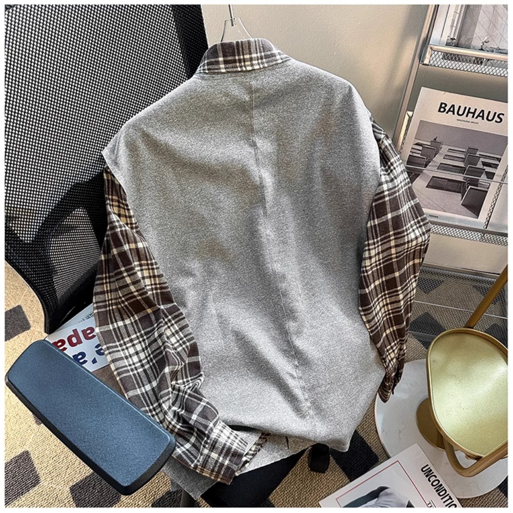 Áo Khoác cardigan Không Tay Cổ Chữ v Dáng Rộng Có Khóa Kéo Thời Trang Mùa Thu Phong Cách Hàn Quốc Cho Nam