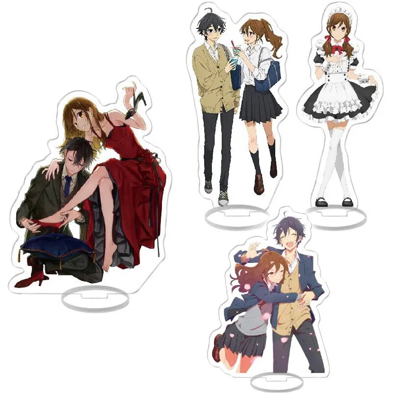 Mô hình Standee Anime Horimiya Acrylic hkl Collection Miyamura Izumi Hori Kyoko Phụ kiện trang trí để bàn góc học tập