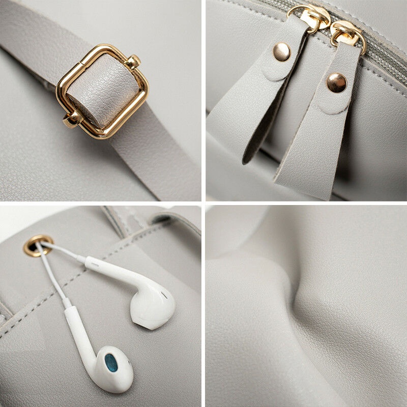 Ba Lô Da pu mini Màu Hồng Dễ Thương Cho Nữ