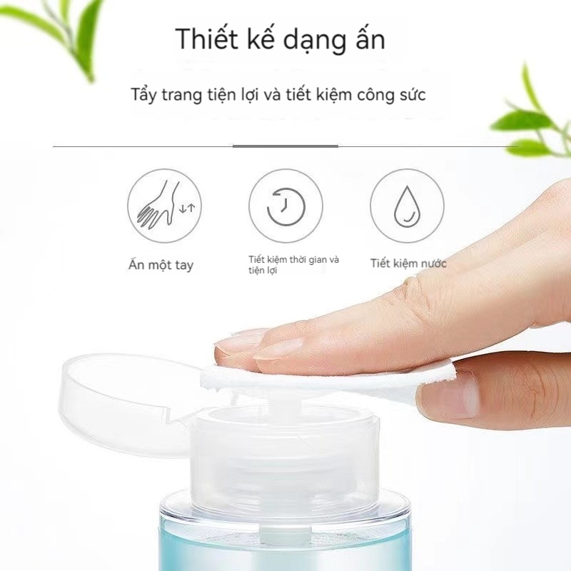 Tẩy Trang Nắp Nhún Maycreate 300ml Hàng Nội Địa Trung/Nước Tẩy Trang Axit Amin Dịu Nhẹ Làm Sạch Da Mặt Mắt Môi Cho Nam Nữ
