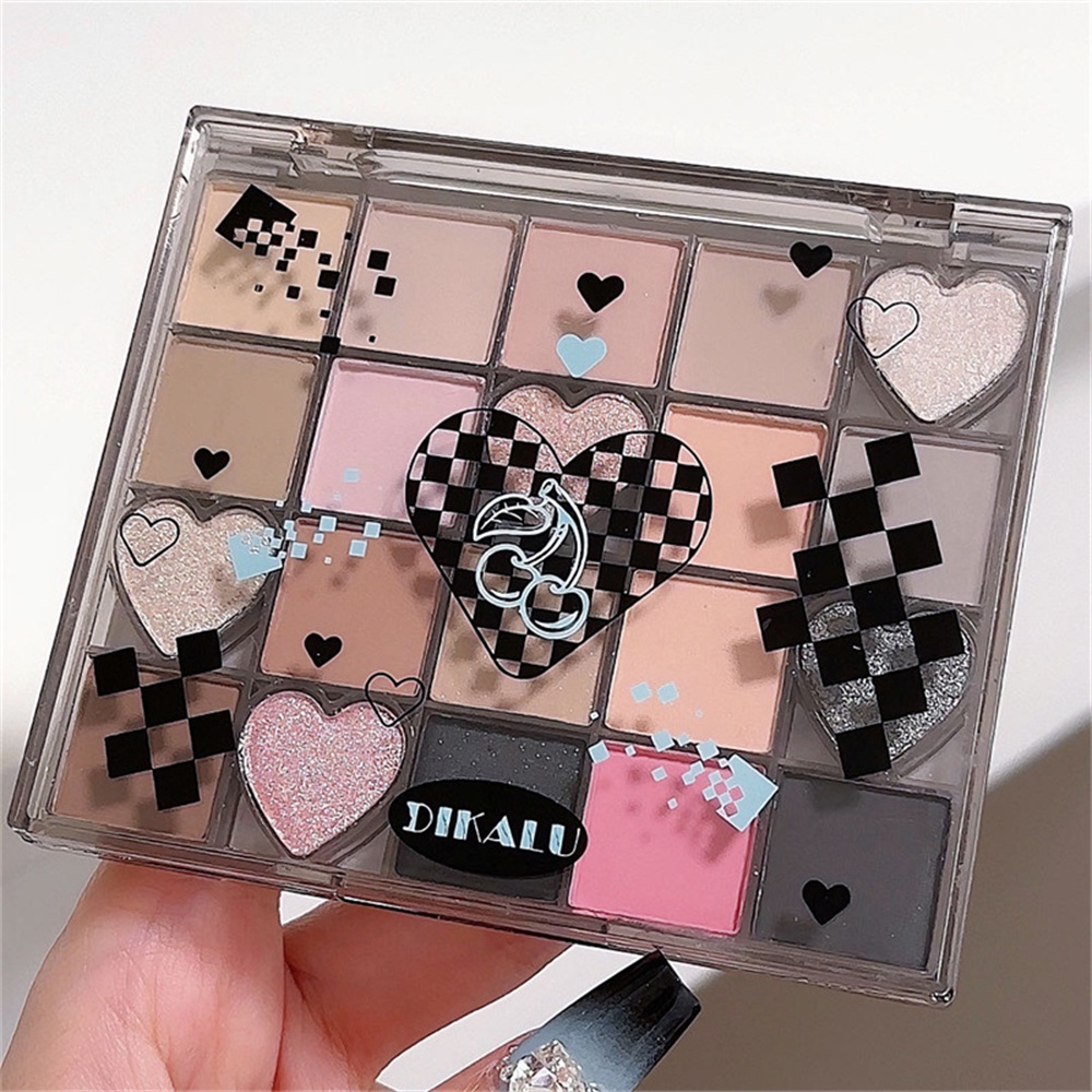 ♕ Bảng phấn mắt 20 màu Dikalu Matte Pearlescent Long lanh Sequin Earth Color Phấn mắt dễ tô màu Trang điểm mắt lâu trôi 4 kiểu dáng LÊN NHẤT