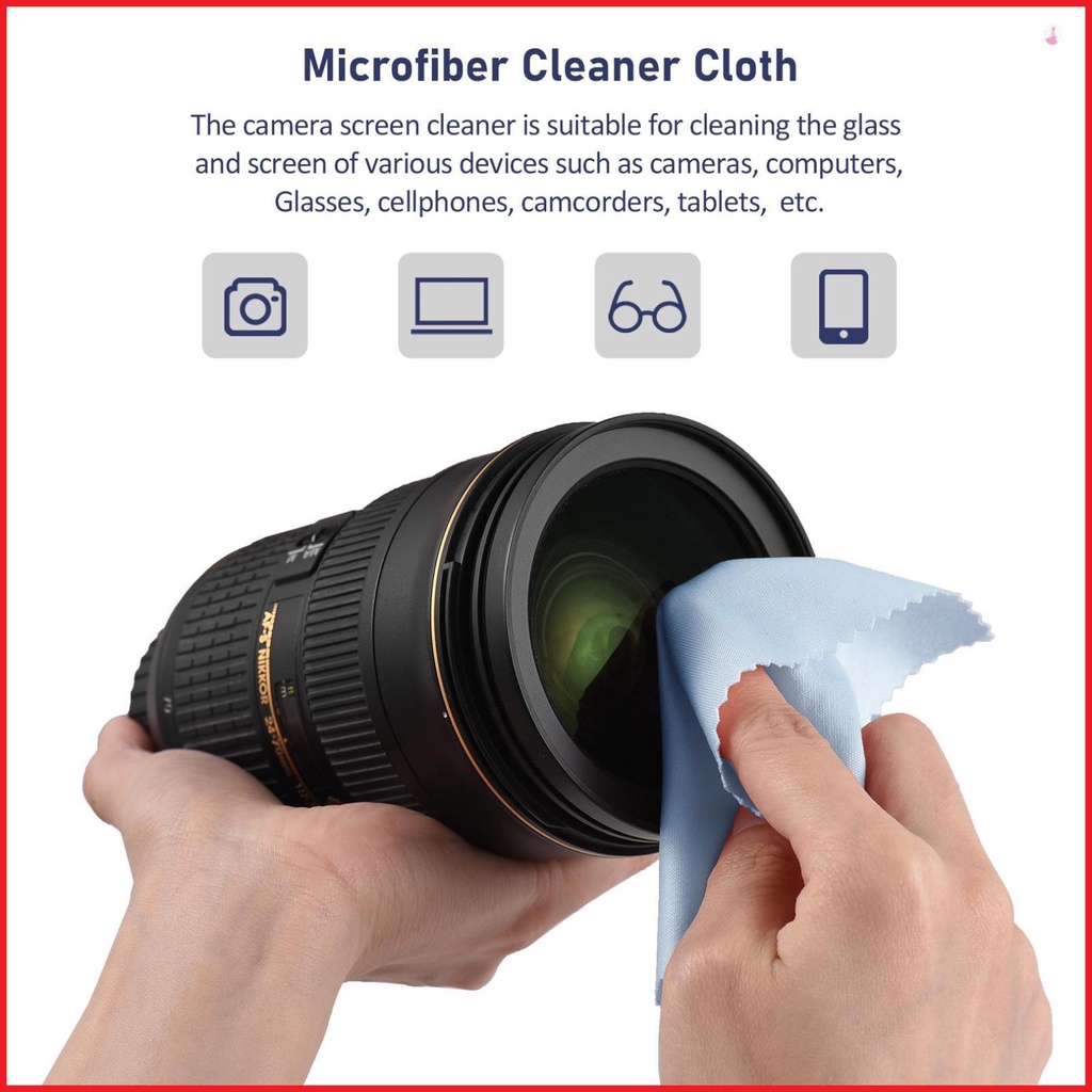 Andoer Khăn Lau Kính Vải Sợi Nhỏ Cao Cấp 10 X 10cm