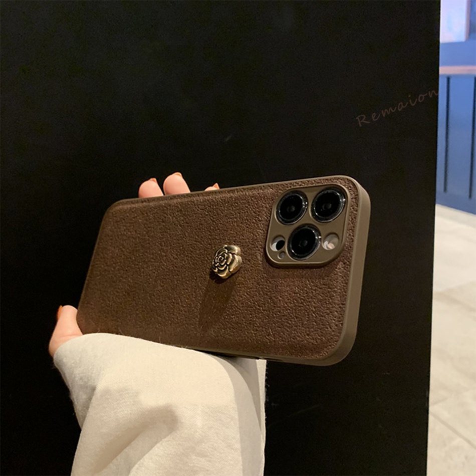 Bao Da Điện Thoại Hình Hoa Hồng Cho iphone 11 12 13 14 15 pro max 11pro 13pro 7 8 plus x xr xs max se 2020 15pro Ốp