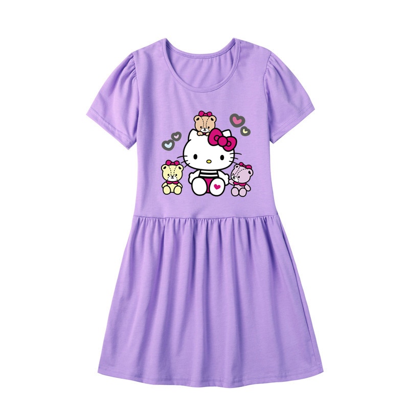 Váy hello kitty Cho Bé Gái Từ 3-14 Tuổi