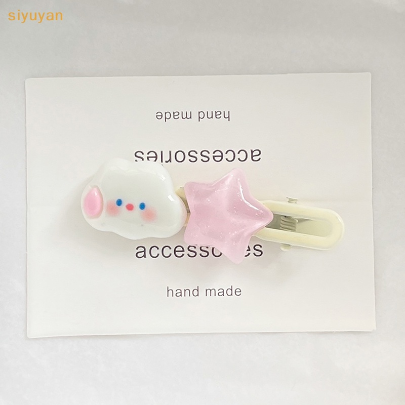 Kẹp Tóc Hình Ngôi Sao Đám Mây Màu Hồng Dễ Thương