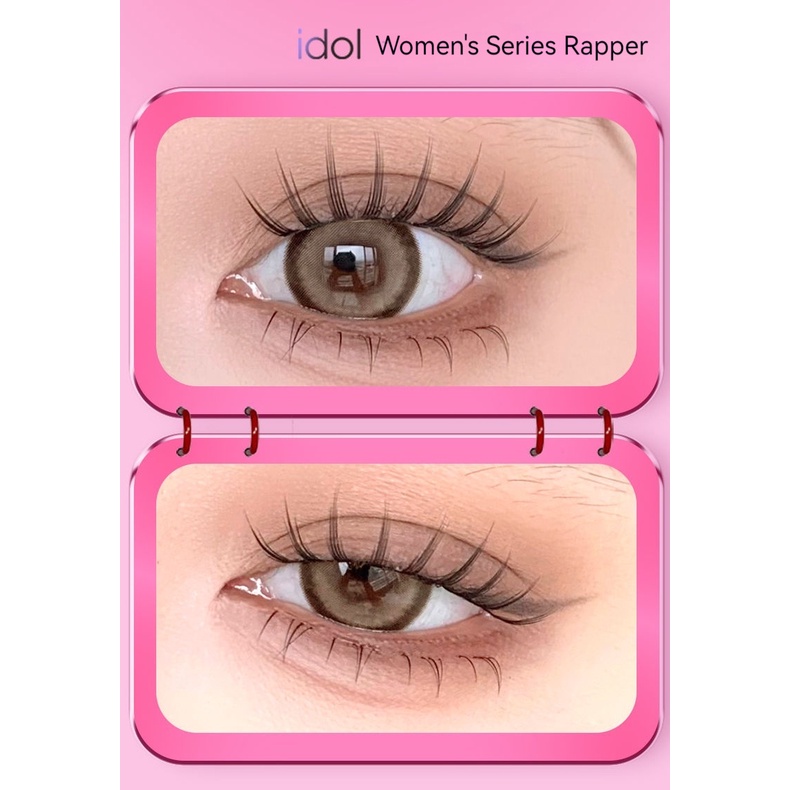 Lishu Women's Love Bean Series 3 False Eyelashes Bookgirl Natural Simulation Trilogy Single Cluster Segmented Self Adhesive False Eyelashes