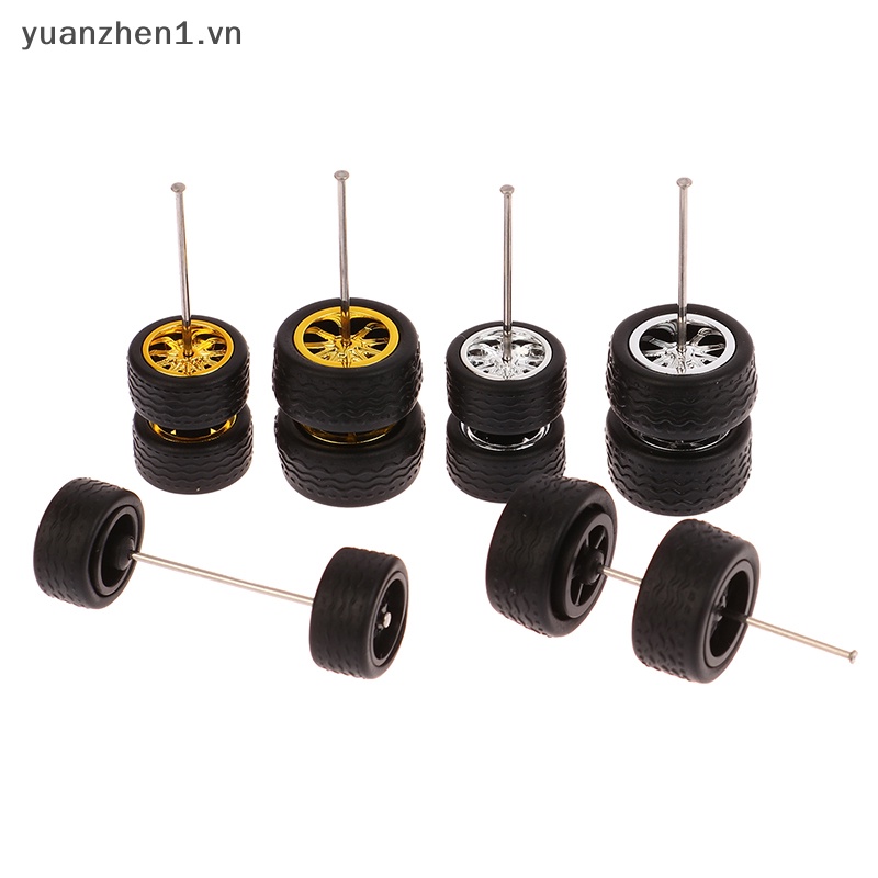 1 Bộ Bánh Xe Hợp Kim 10.8 / 12.8mm 1 / 64 Màu Vàng / Bạc vn