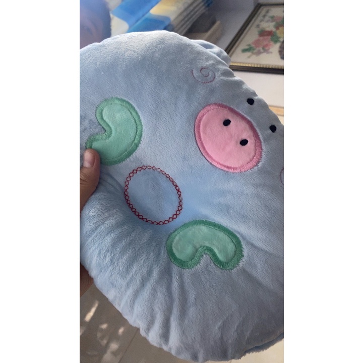 Gối lõm hình heo con cho bé-GỐI LÕM NHIỀU MẪU – Gối nằm lõm chống móp đầu cho trẻ sơ sinh