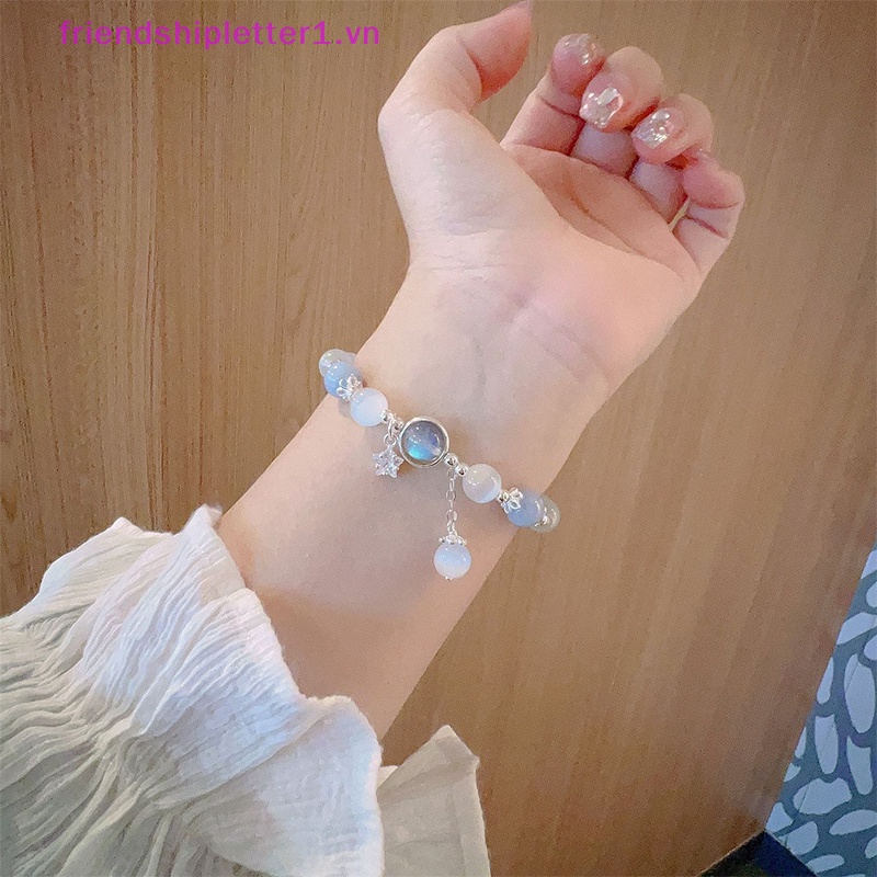 Vòng Đeo Tay Chuỗi Hạt Đá opal Pha Lê Nhẹ Đơn Giản Thời Trang Cho Nữ } Thời Trang} Co Giãn