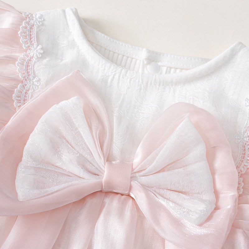 BODY NƠ KÈM MŨ COTTON PHỐI TƠ MỀM QUẢNG CHÂU