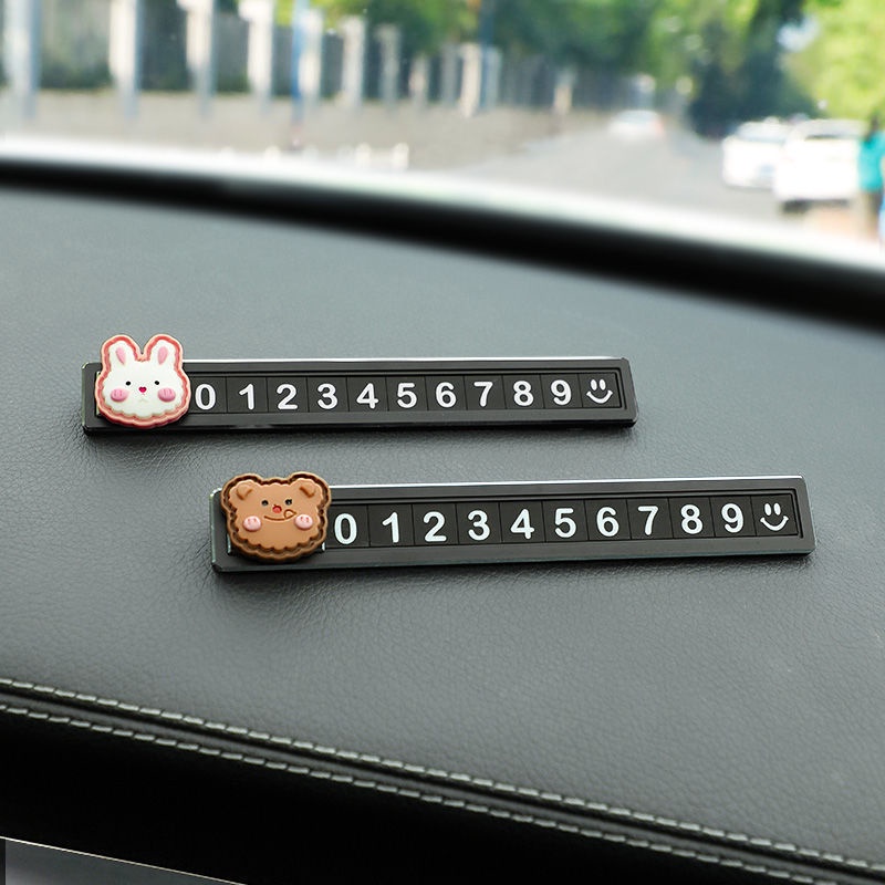 Bảng Số Điện Thoại Đỗ Xe Tạm Thời Sáng Tạo Trang Trí Nội Thất Xe Hơi