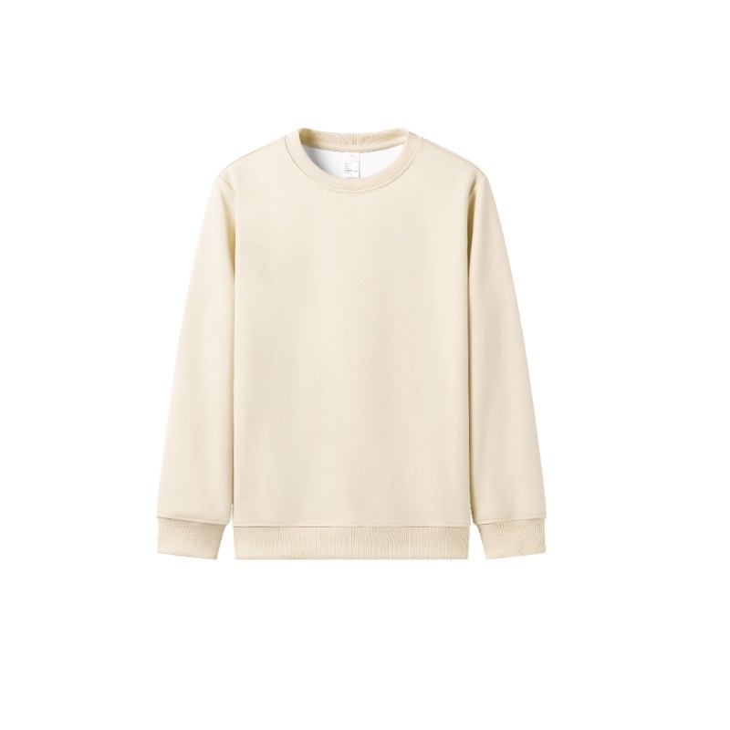 Áo Nỉ Nam Dài Tay Cổ Tròn Form Rộng Màu Trơn Thời Trang