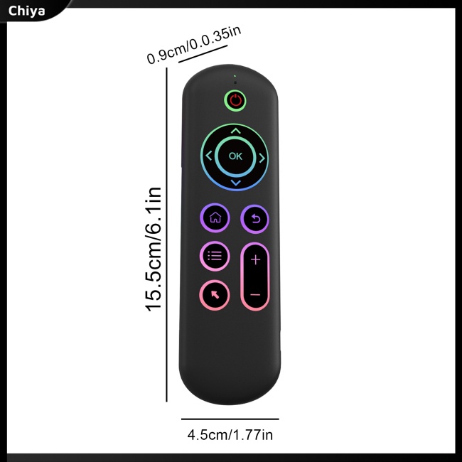 Bàn Phím mini Điều Khiển Từ Xa Không Dây usb + Chuột Bay m5 Chế Độ Kép Phát Sáng & Phát Sáng