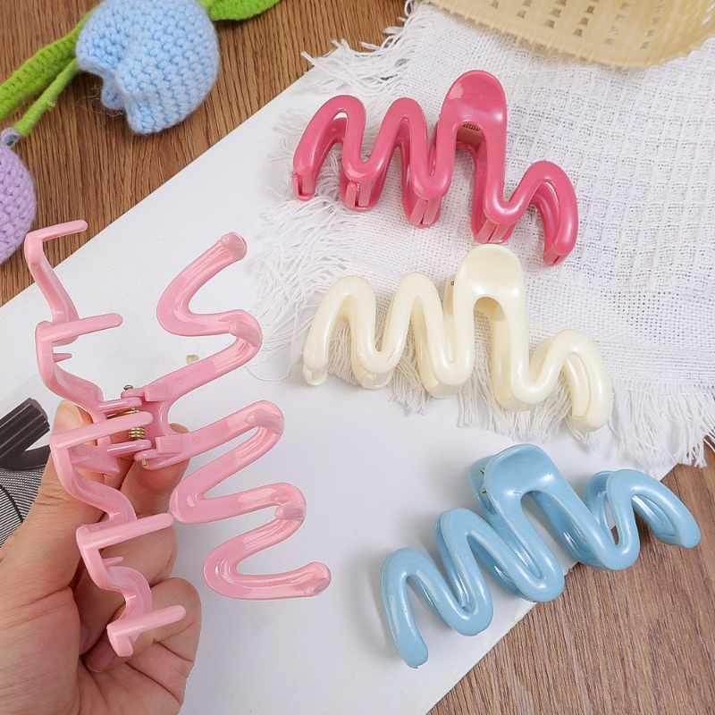 Mới Kẹp Tóc Hình Cá Mập Nhiều Màu Sắc Bằng acrylic Cho Nữ