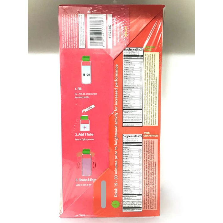 Bột Vitamin bổ sung năng lượng Zipfizz Healthy Energy Drink Mix  30 ống